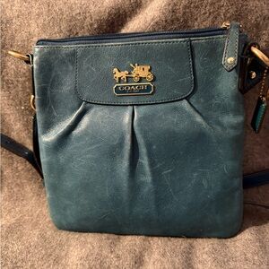 Coach Turquoise Leather Handbag